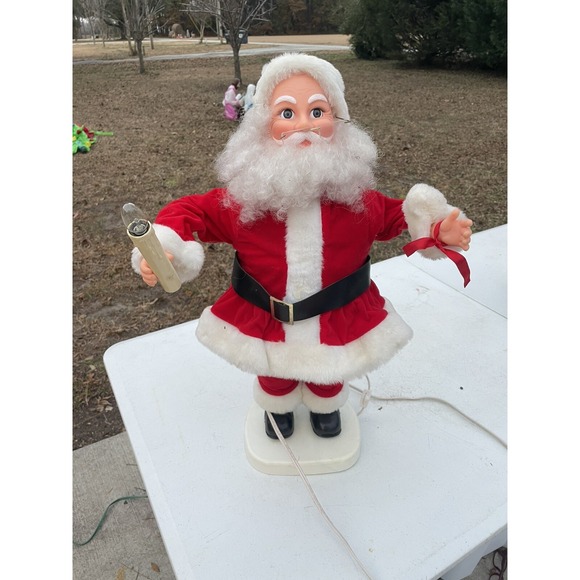 National Rennoc Other - Vintage National Rennoc Animated Santa Claus w/ Candle Christmas Decoration‎